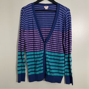 Mossimo Supply Co. Women's Striped Sweater - Blue and Purple